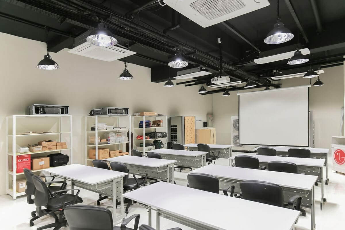 LG Electronics Showroom — training room