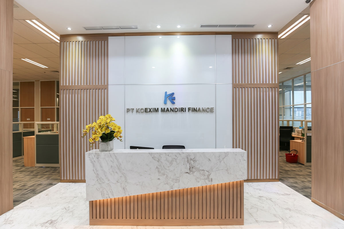 Koexim Mandiri Finance — office interior, Equity Tower Jakarta